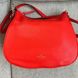 Kate Spade Reddish Orange Vivian Leather Shoulder Bag